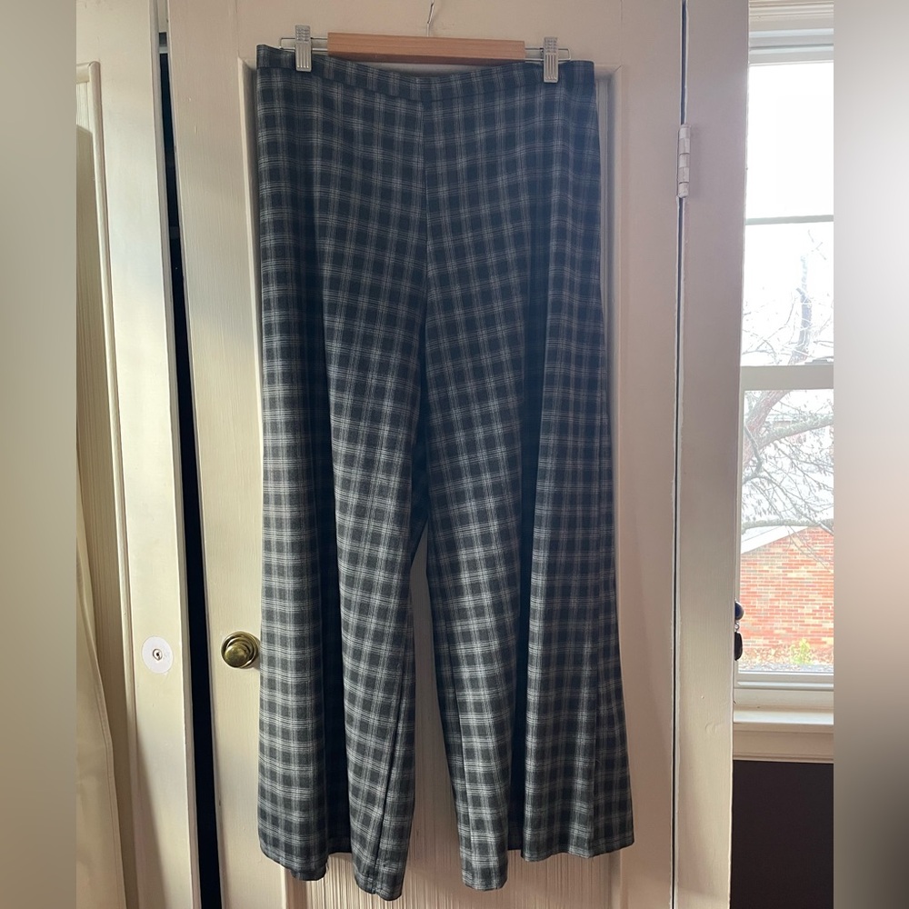 Bryn Walker Charcoal plaid Trousers